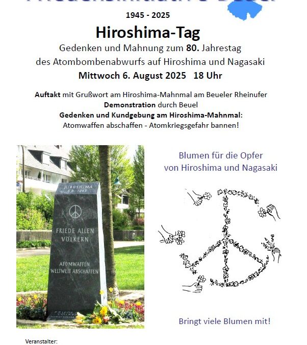 Leiden, MilitärLogik, Gedenkkultur: 80 Jahre HiroshimaNagasaki